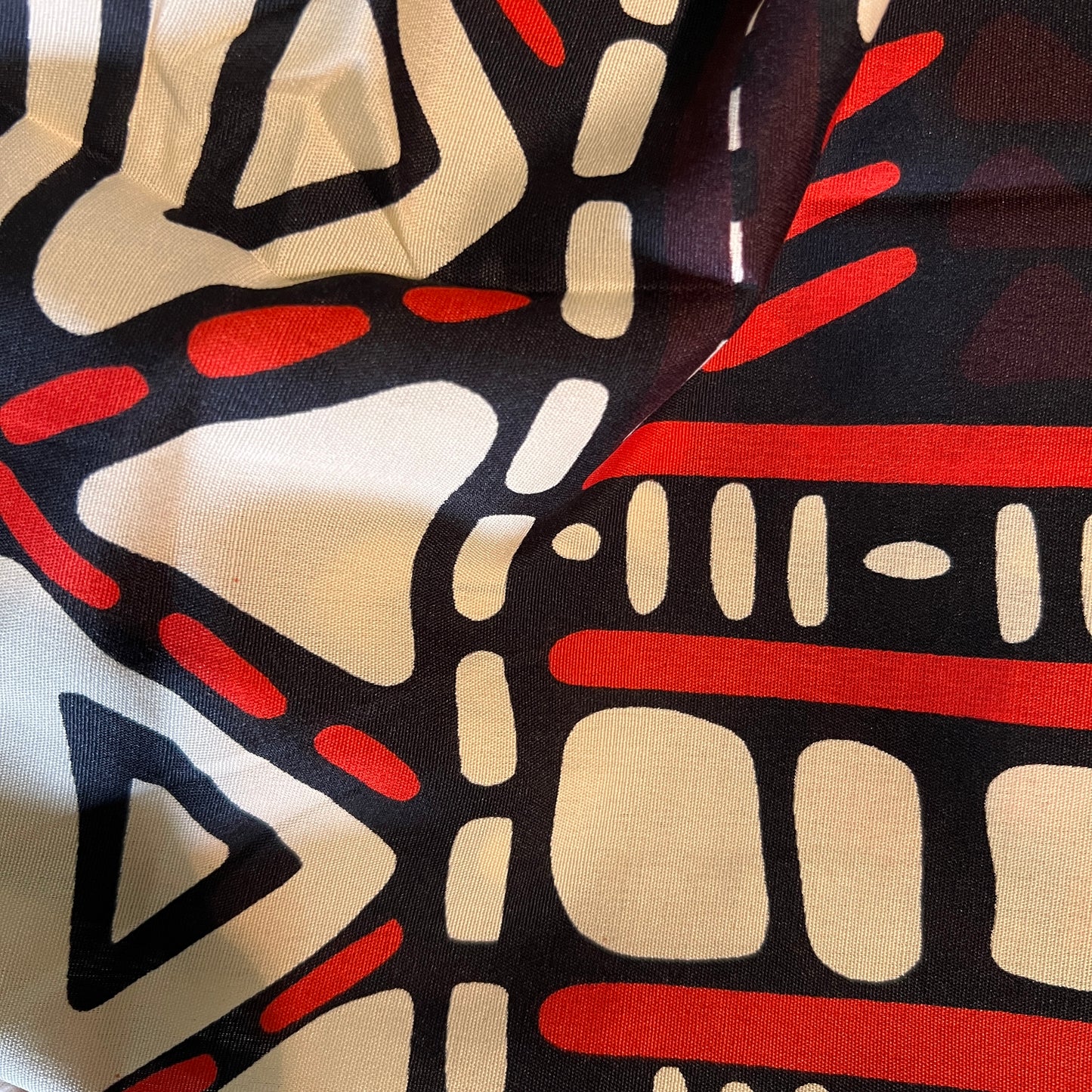 Orange Tribal Fully Wrapped Spiral Ties