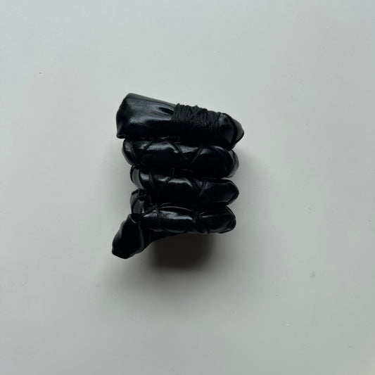 Sable Fully Wrapped Spiral Tie
