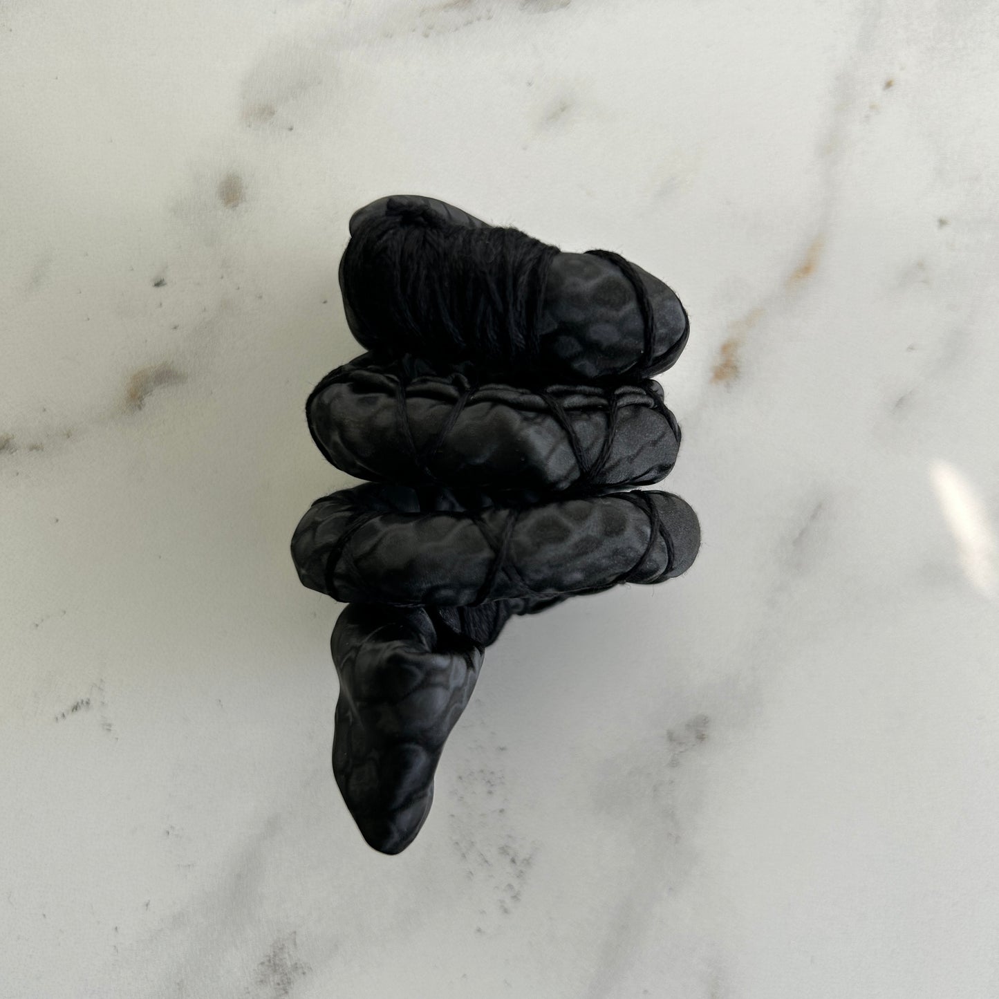Midnight Fully Wrapped Spiral Tie