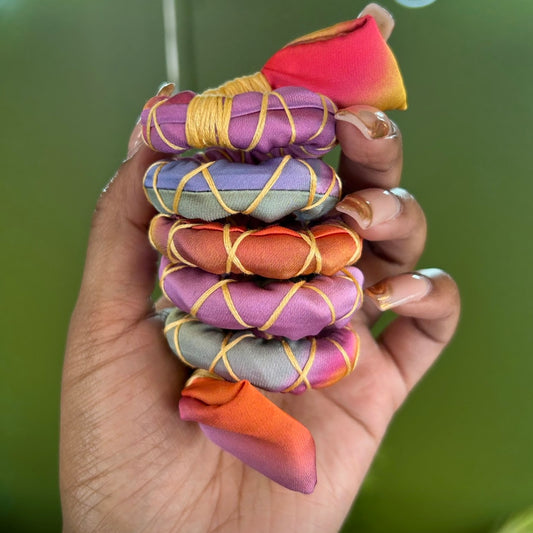 Aura Fully Wrapped Spiral Tie
