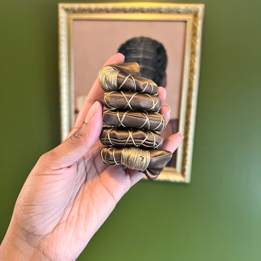 Brownie Fully Wrapped Spiral Tie