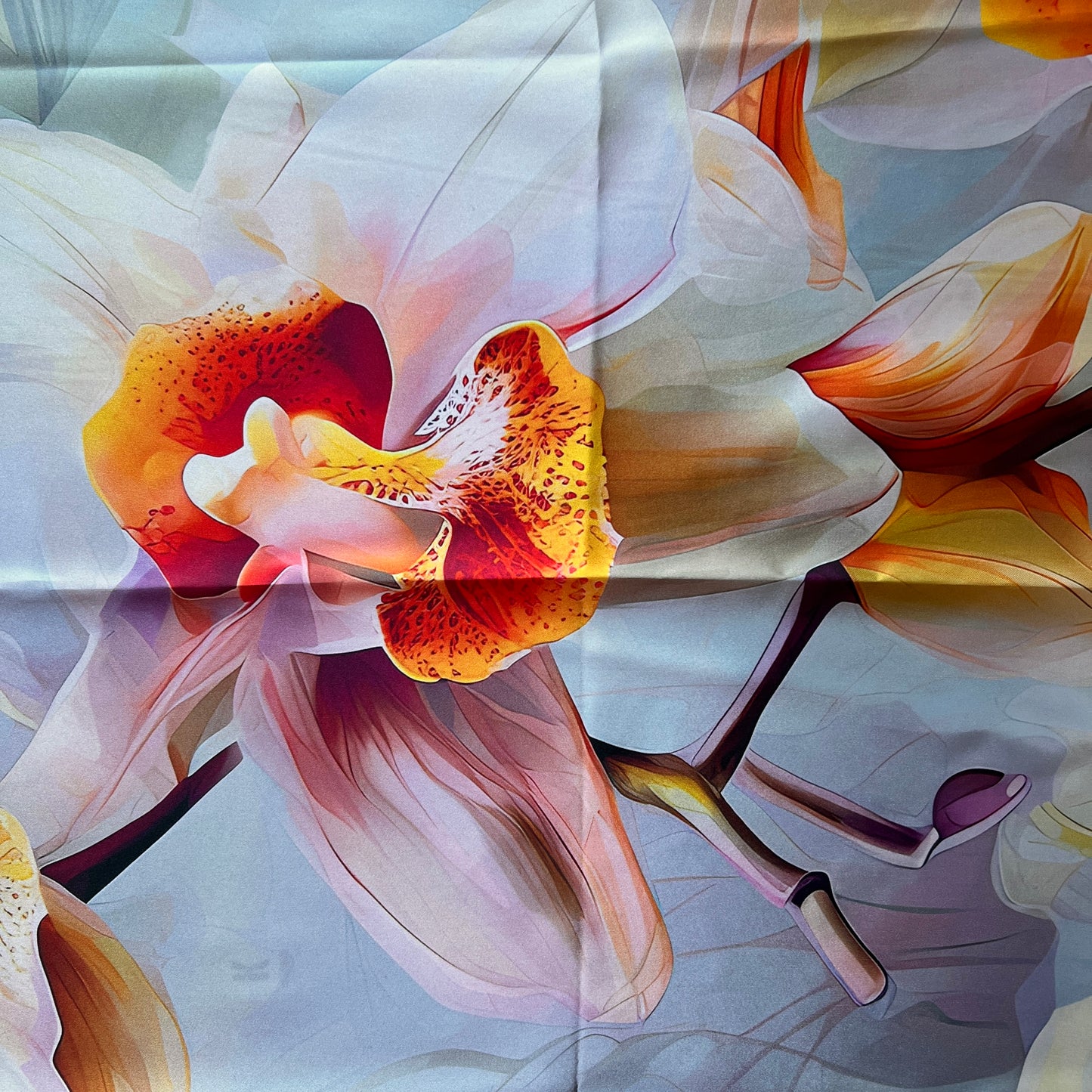 Sunset Orchid Fully Wrapped Spiral Ties