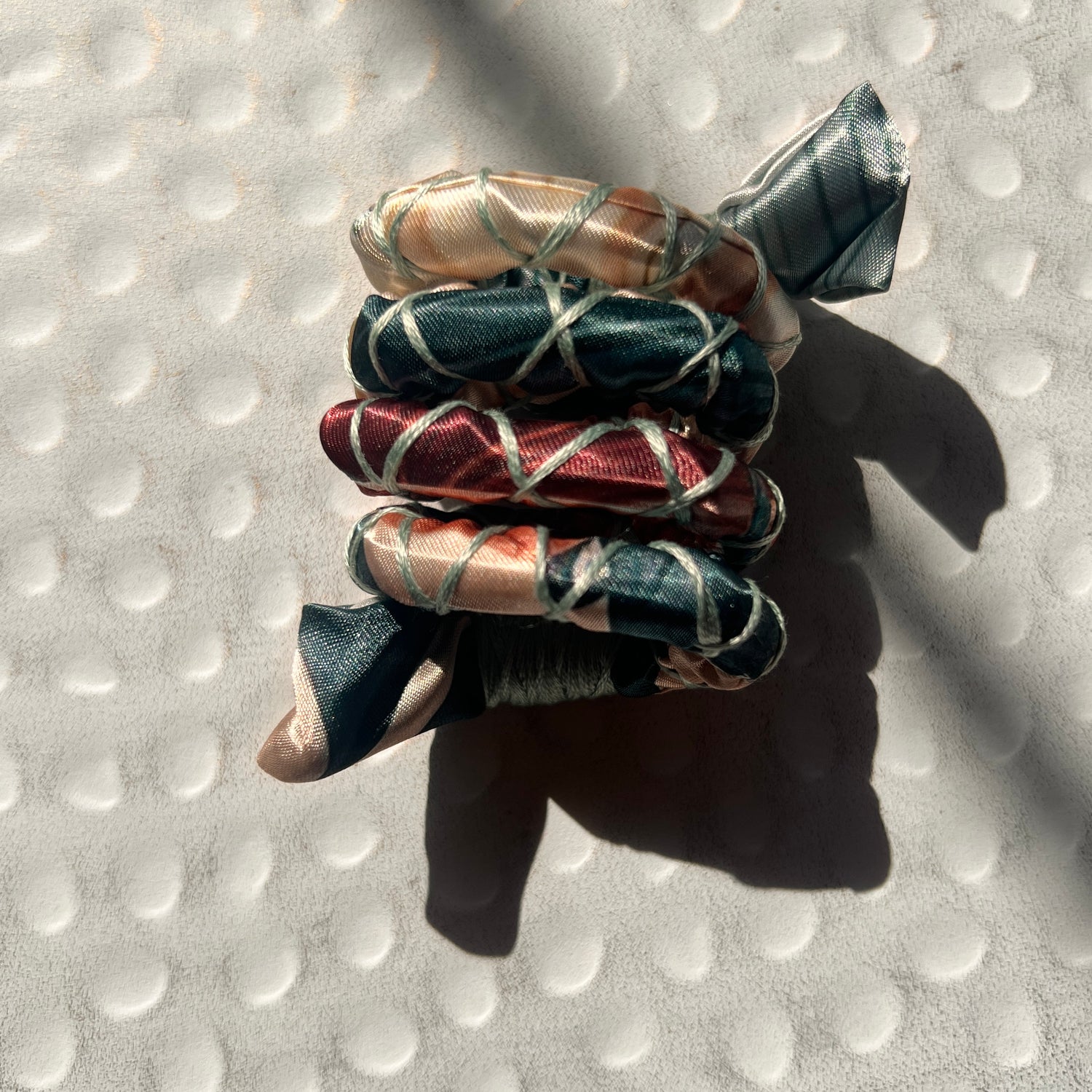 Terra Bloom Fully Wrapped Spiral Ties