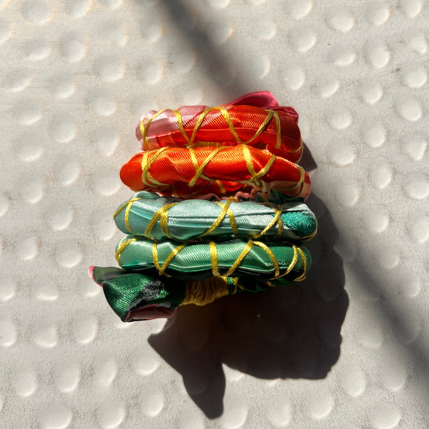 Orchid Serenity Fully Wrapped Spiral Ties