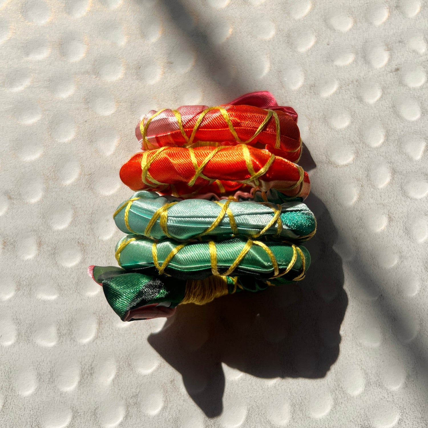 Orchid Serenity Fully Wrapped Spiral Ties