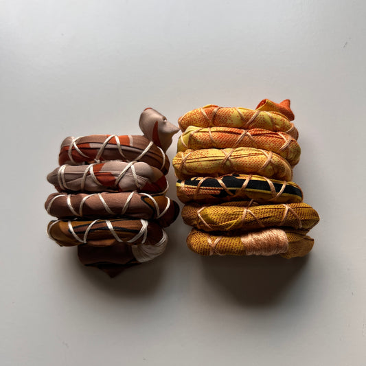 22” Autumn Earth & 30” Akan Spiral Tie - Ready to Ship
