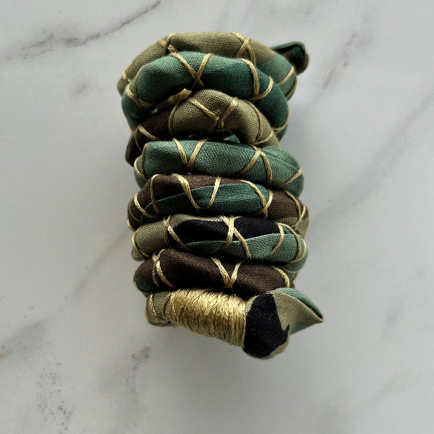 Camo Fully Wrapped Spiral Ties